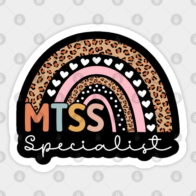 MTSS Specialist Cool MTSS Team Academic Support Teacher Sticker by abdelmalik.m95@hotmail.com